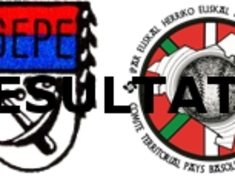 GRAVNI 2018 GIPUZKOA / IPARRALDE Résultats