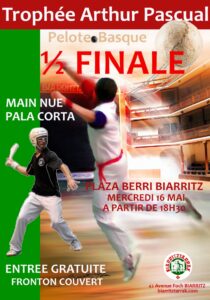 Lire la suite à propos de l’article 1/2 FINALES Trophée Arthur Pascual