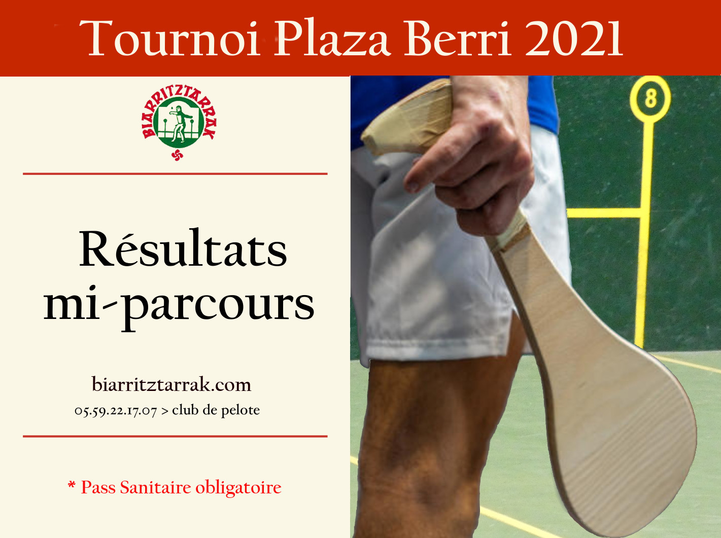 You are currently viewing Tournoi Plaza Berri Résultats mi-parcours