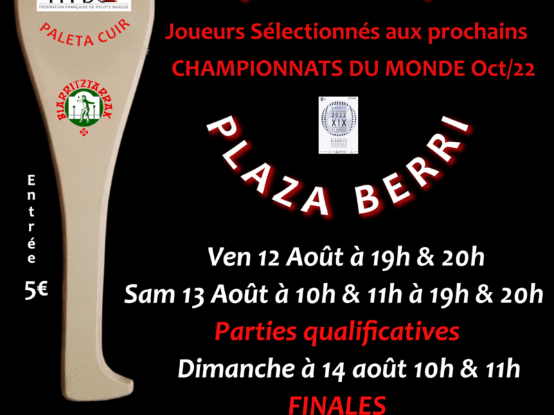 TROPHÉE INTERNATIONAL 12, 13, 14 Août