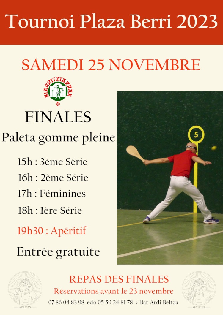 You are currently viewing REPORT FINALES TOURNOI PLAZA BERRI