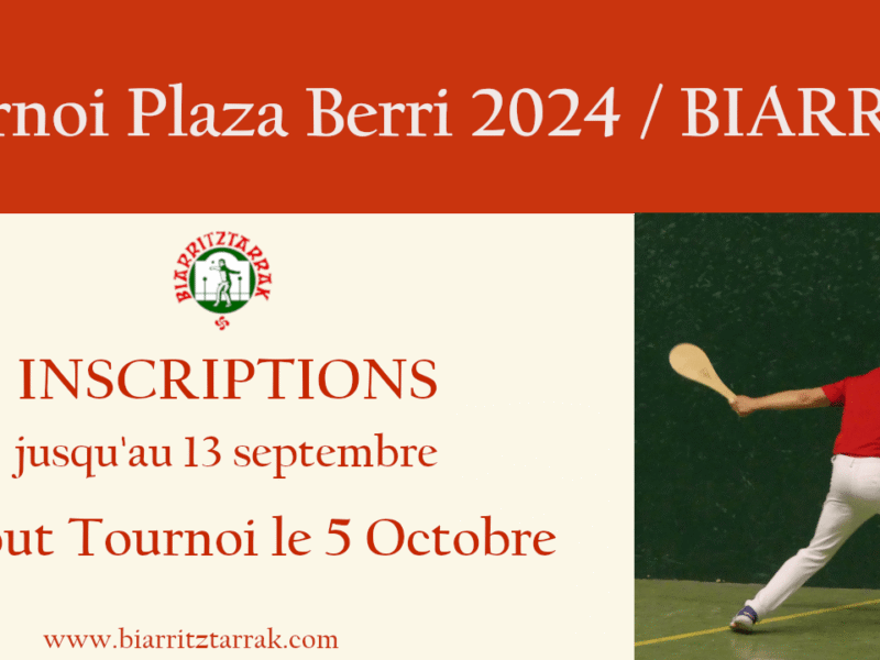 Tournoi Plaza Berri 2024 (Paleta gomme pleine)